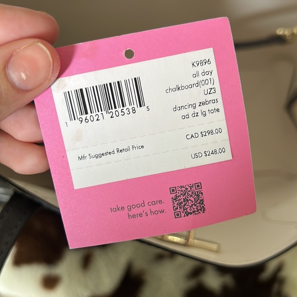 Kate Spade Zebra Purse - Picture 11 of 12